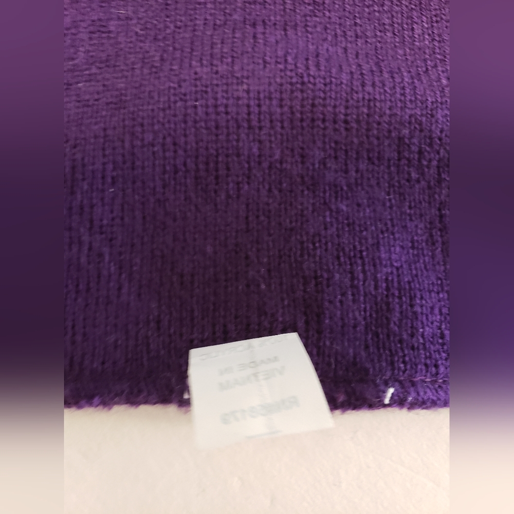 West Chester University Alumni Scarf Golden Rams Purple & Yellow - Picture 3 of 5